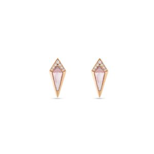 STUD JUNONIA - NACRE ROSE
