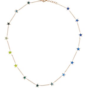 collier etoile greta bleu vert lauren