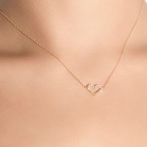 collier coeur mini or 18k jaune