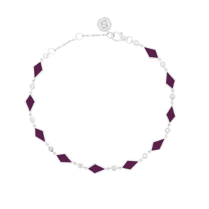 bracelet mosaïque or blanc