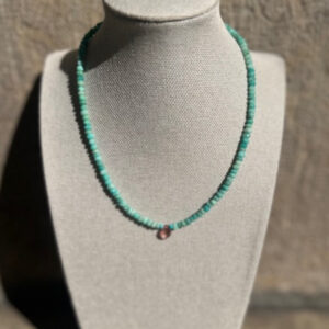collier amazonite pierre de lune rose claire