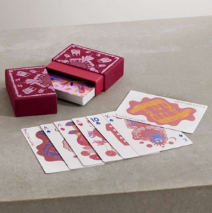 jeu de cartes jumbo et coffret en velours x haas brothers