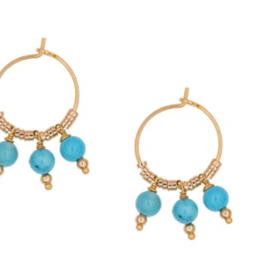 petites créoles turquoise chloé