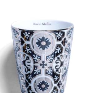 bougie "un rendez-vous avec cézanne" précieuse rechargeable - motif casteu noir