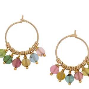 petites créoles tourmaline candy