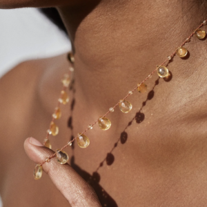 collier 'mill' drops and beads