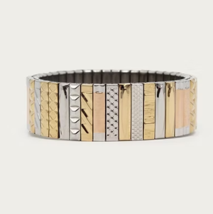 Bracelet SIG 18 Stripes Gold/ Silver