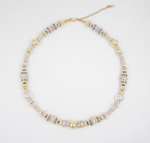 Collier Nefertiti Or & Argent