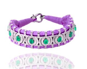 Bracelet Sao Paulo Lilas - Émeraudes