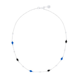 COLLIER MOSAÏQUE OR BLANC