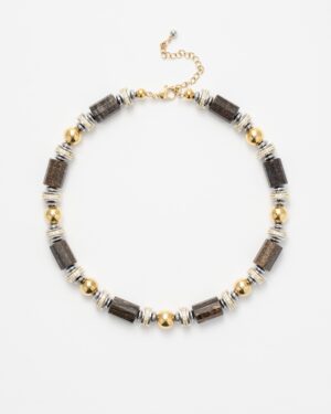 Collier Athéna Marron