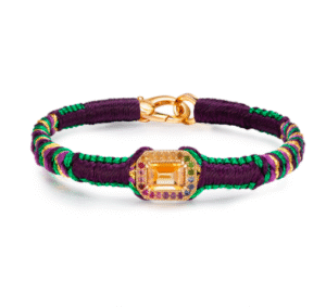 Bracelet Amy Aubergine - Citrine