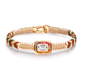 Bracelet Amy  Brass - Vanille - Cristal