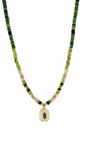 Collier Porte Bohneur Serpentine