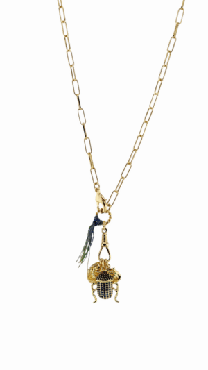 Collier Scarabée Nuit