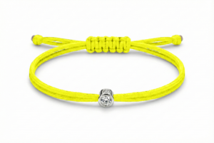 Bracelet Cuty Fluo Yellow Round W