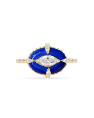 MERVEILLES OVAL RING LAPIS BLUE