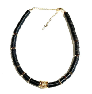 Collier PUKA BAKÉLITE NOIR 11