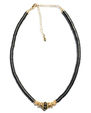 Collier PUKA BAKÉLITE 15 NOIR