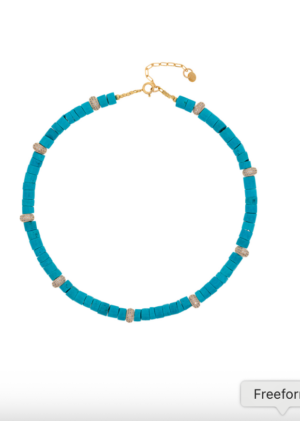 Collier Turquoise et brillants SIXTINE