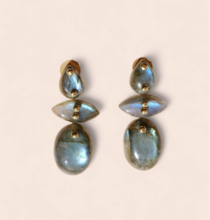 BOUCLES D'OREILLES AVALON - LABRADORITE
