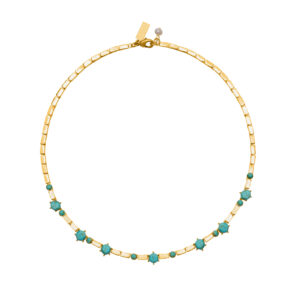 Collier ras de cou Los Angeles en turquoise