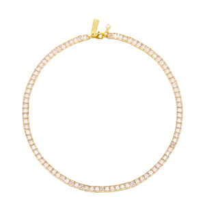 Collier tennis en zircons carrés