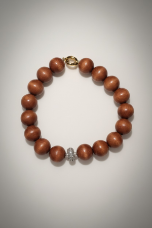 Collier bois et strass