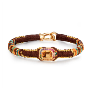 Bracelet  AMY Choco, citrine