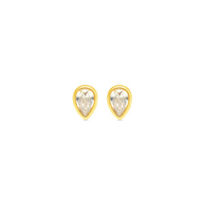 Boucles d’oreilles forme poire en zircon