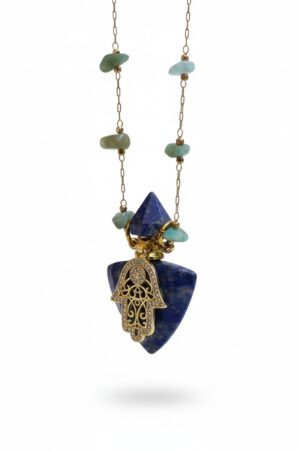 Collier flacon,QUARTZ CLAIR,FLUORITE