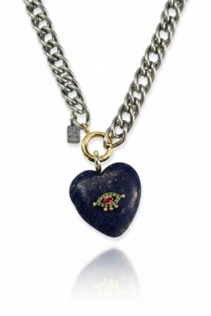 Collier oeil ,LAPIS LAZULLI