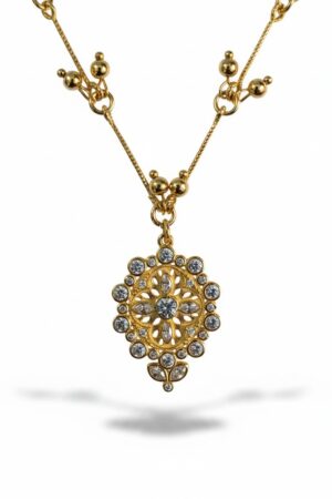 Collier médaillon FLORAL