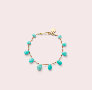 Bracelet 'Beetle' DROPS & BEADS Amazonite