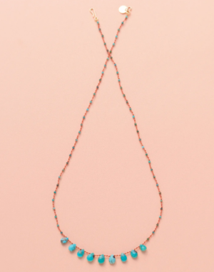 Collier '9 Gouttes' - Turquoise