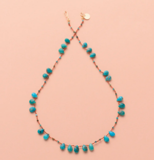 Collier 'Offset' - Turquoise