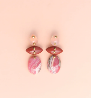 Boucles d'oreilles AVALON - MULTI-PIERRES