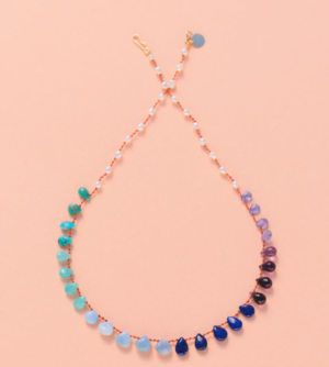 Collier 'DEEP OCEAN' - MULTI-PIERRES