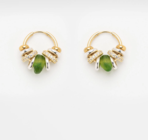 Boucles d'oreilles BABY SIA vert