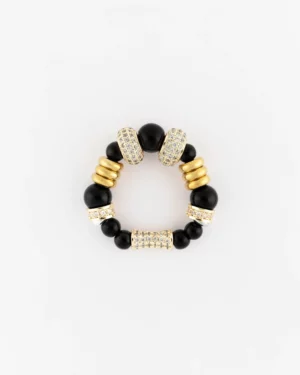 Bague Nefertiti Noir