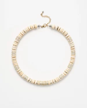 Collier Rondelle Beige