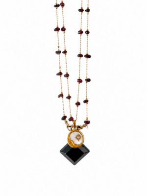Collier flacon OBSIDIENNE