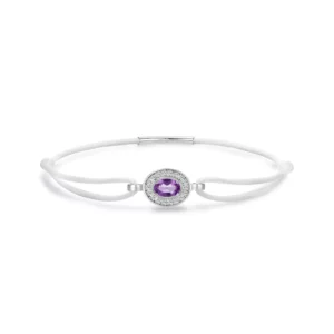BRACELET FOREVER BLANC - AMÉTHYSTE
