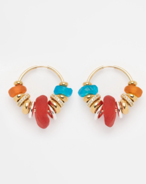 Boucles d'oreilles SIA ROUGE