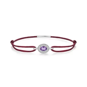 BRACELET FOREVER BORDEAU -  AMÉTHYSTE
