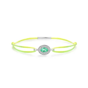 BRACELET FOREVER JAUNE FLUO - ÉMERAUDE