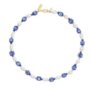 Collier de perles Eye Spy – Bleu marine