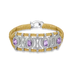 BRACELET OLINDA GOLD - AMÉTHYSTES