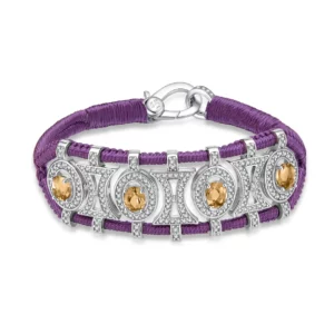 BRACELET OLINDA VIOLET - CITRINES