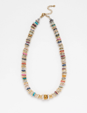Collier TWIST RONDELLE Multicolore